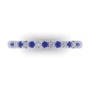 14k White Gold Cut Tanzanite Ring 0.33 Carat