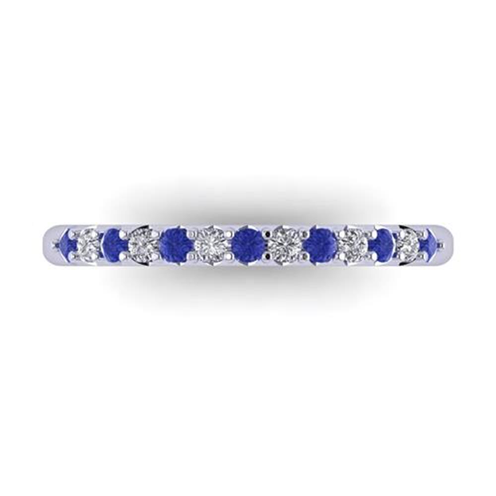 14k White Gold Cut Tanzanite Ring 0.33 Carat
