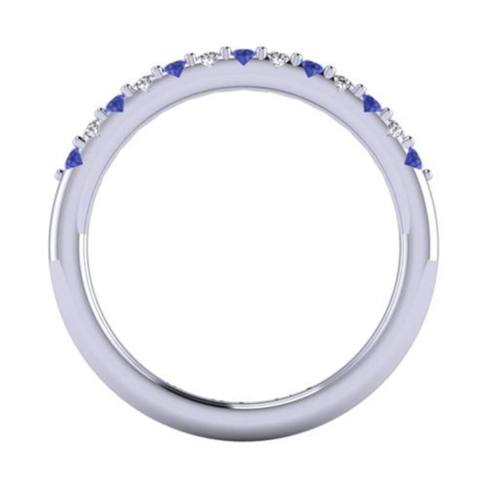 14k White Gold Cut Tanzanite Ring 0.33 Carat