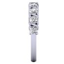 Round Brilliant Cut White Diamond Lab Ring in 14k White Gold 1.00 Carat