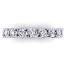 Round Brilliant Cut White Diamond Lab Ring in 14k White Gold 1.00 Carat