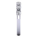 Round Brilliant Cut White Diamond Lab Ring in 14k White Gold 0.80 Carat