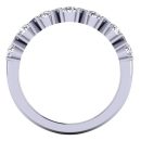 Round Brilliant Cut White Diamond Lab Ring in 14k White Gold 0.80 Carat