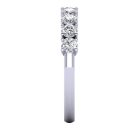 Round Brilliant Cut White Diamond Lab Ring in 14k White Gold 1.00 Carat