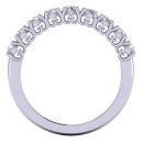 Round Brilliant Cut White Diamond Lab Ring in 14k White Gold 1.00 Carat