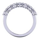 Round Brilliant Cut White Diamond Lab Ring in 14k White Gold 0.88 Carat