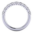 Round Brilliant Cut White Diamond Lab Ring in 14k White Gold 1.00 Carat