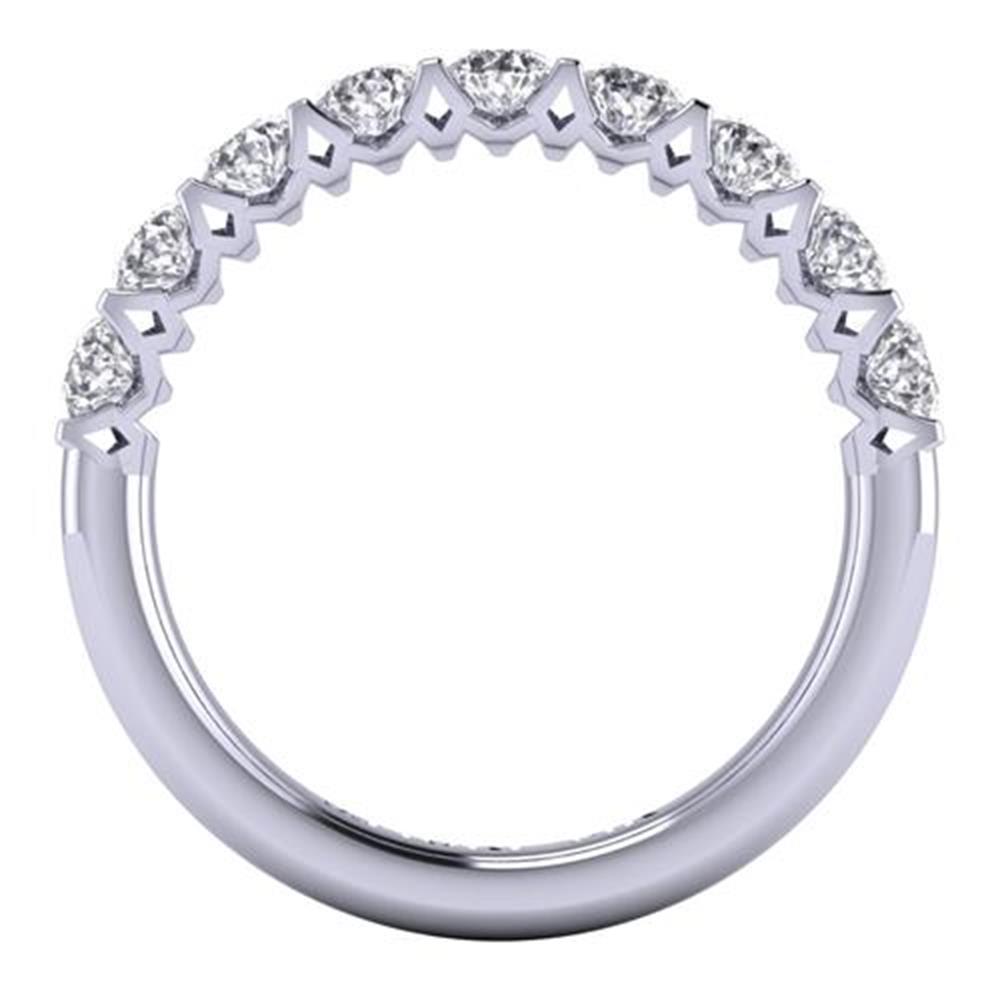 Round Brilliant Cut White Diamond Lab Ring in 14k White Gold 1.00 Carat