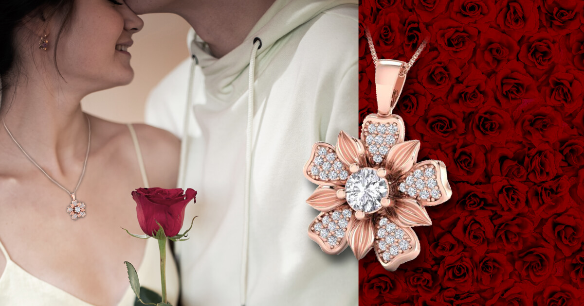 Significance and symbolism of diamonds and roses on Valentine's Day 