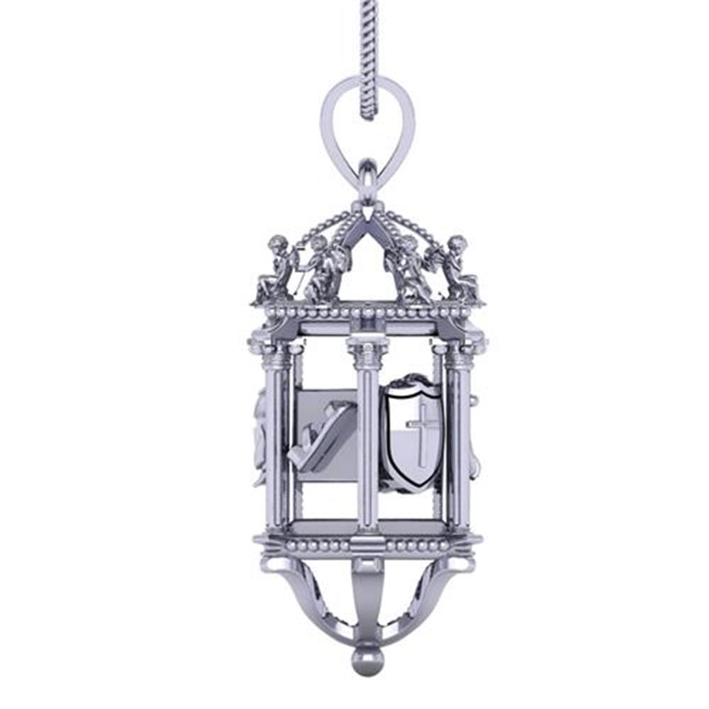 White Silver oG Collection Armor Of God Pendant