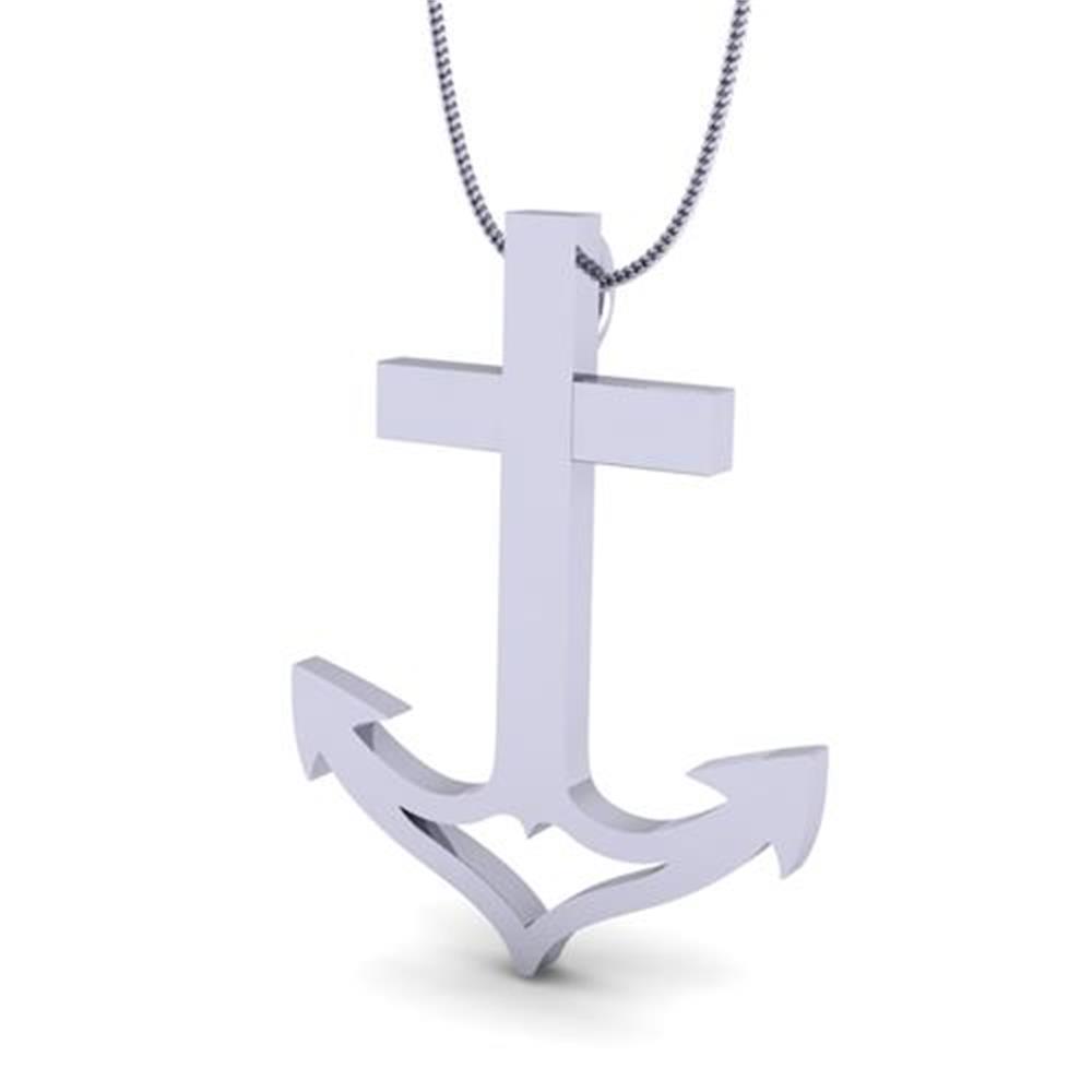 https://staging.elbasoft.com/manufacturing/SF_Web_Images/Main/SF_Big/1807871_253913_0_0_S_0_M.jpg Anchor Cross oG Collection White Silver 35mm Pendant