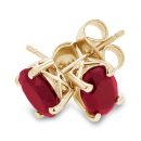 2.00 Carats Natural Ruby Earring in 10K Gold