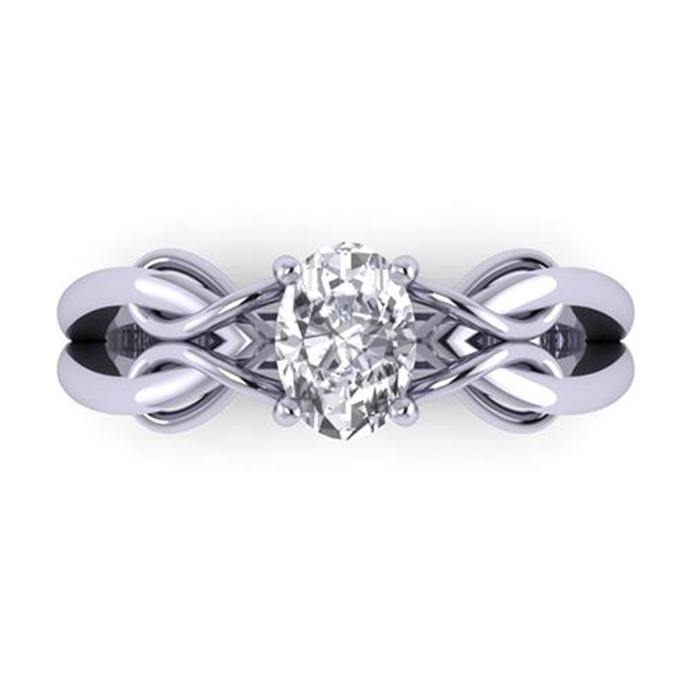 https://staging.elbasoft.com/manufacturing/SF_Web_Images/Alternate/SF_Big/1808219_242451_313_0_W_0_A_3.jpg Oval Cut White Diamond Lab Ring in 14k White Gold 0.50 Carats