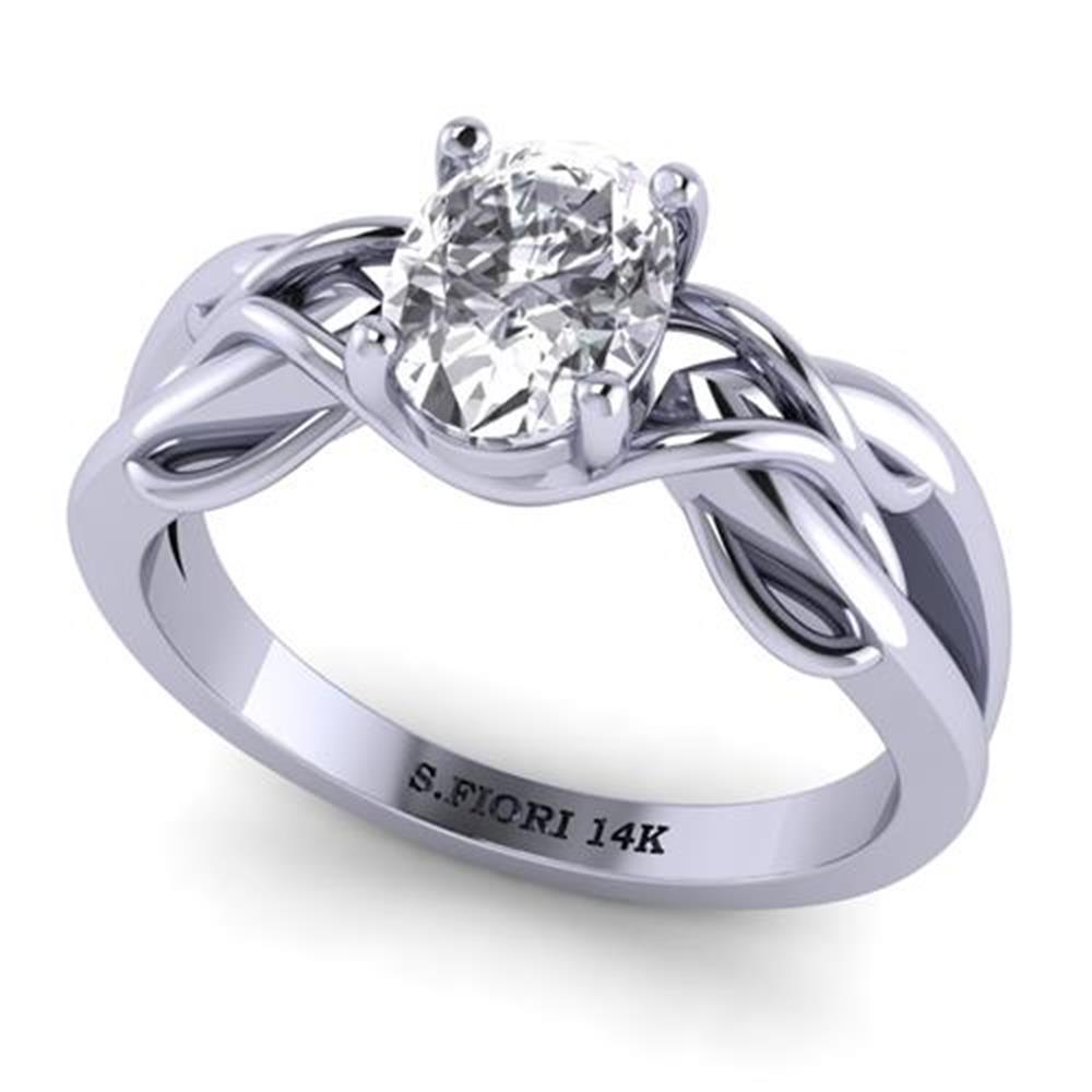 https://staging.elbasoft.com/manufacturing/SF_Web_Images/Main/SF_Big/1808219_242451_313_0_W_0_M.jpg Oval Cut White Diamond Lab Ring in 14k White Gold 0.50 Carats