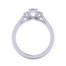 Princess Cut White Diamond Lab Ring in 14k White Gold 0.45 Carats