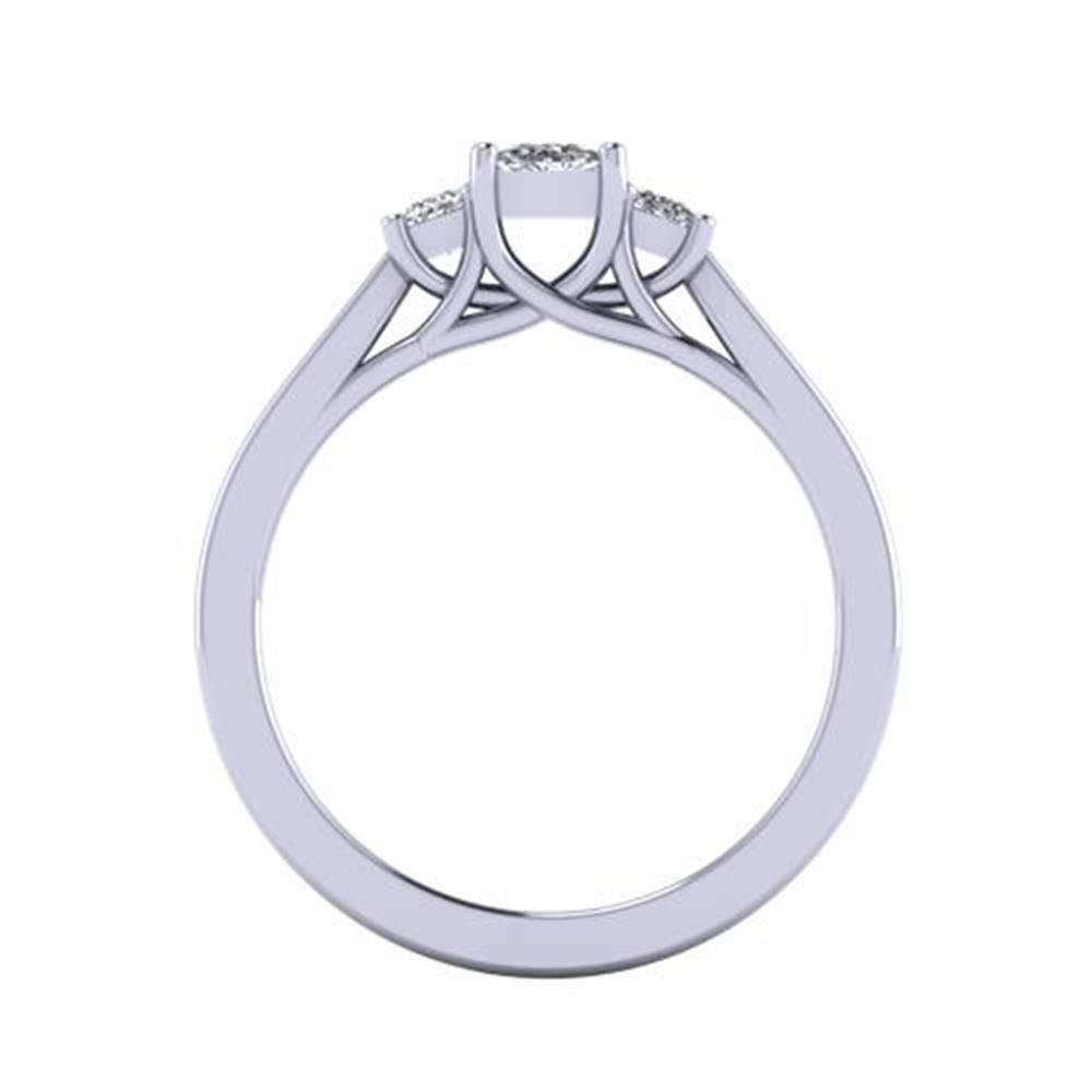 https://staging.elbasoft.com/manufacturing/SF_Web_Images/Alternate/SF_Big/1808220_54564_313_313_W_0_A_2.jpg Princess Cut White Diamond Lab Ring in 14k White Gold 0.45 Carats