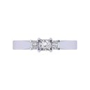 Princess Cut White Diamond Lab Ring in 14k White Gold 0.45 Carats