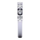 Brilliant Round Cut White Diamond Lab Ring in 14k White Gold 1.00 Carats