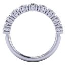 Brilliant Round Cut White Diamond Lab Ring in 14k White Gold 1.00 Carats