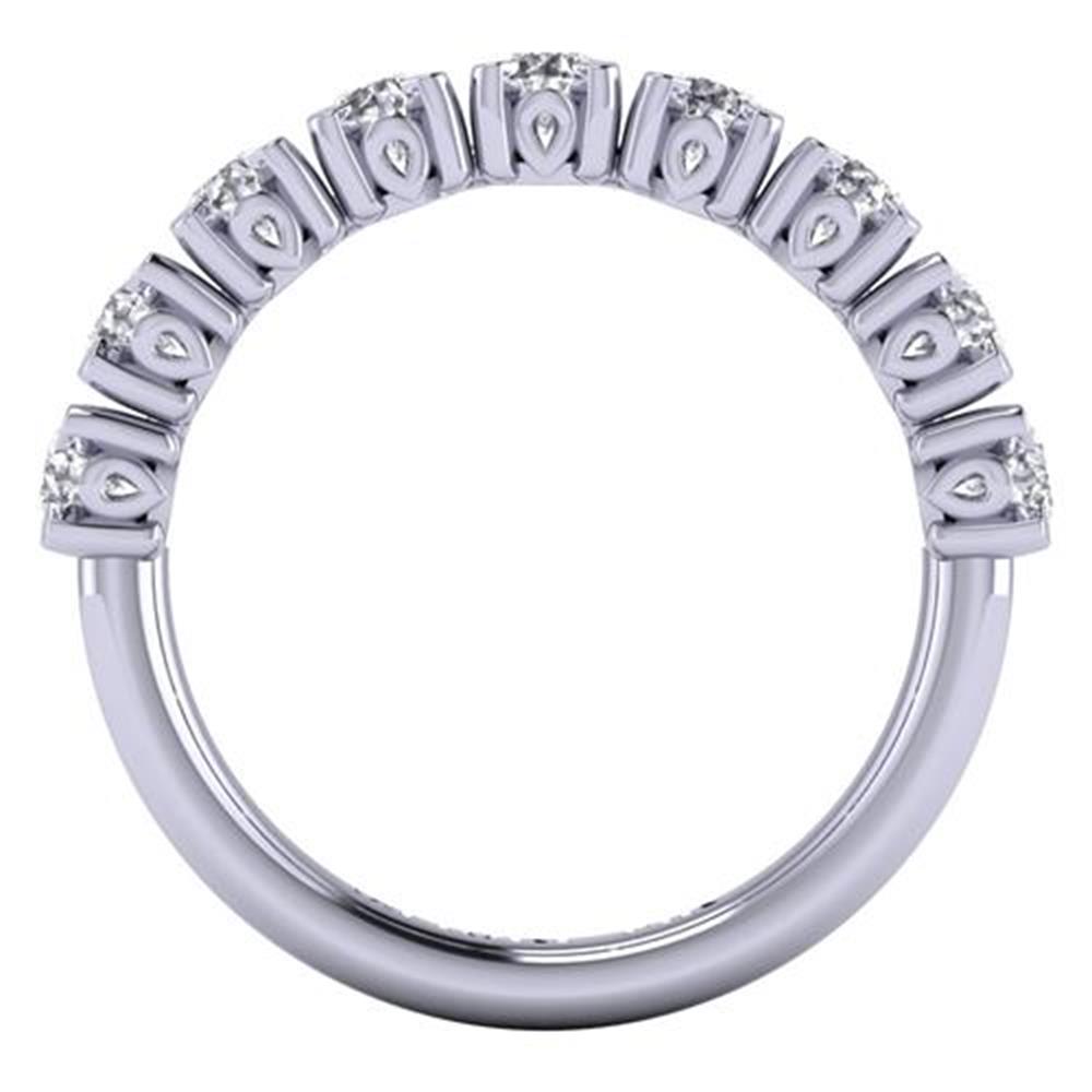 Brilliant Round Cut White Diamond Lab Ring in 14k White Gold 1.00 Carats
