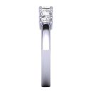 Princess Cut White Diamond Lab Ring in 14k White Gold 0.75 Carats