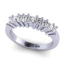 Princess Cut White Diamond Lab Ring in 14k White Gold 0.75 Carats