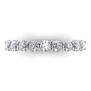 Round Brilliant Cut White Diamond Lab Ring in 14k White Gold 1.00 Carat