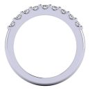 14k White Gold Eternity Collection Round Cut White Diamond Lab Ring 0.54 Carats