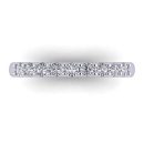 14k White Gold Eternity Collection Round Cut White Diamond Lab Ring 0.54 Carats