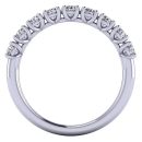 Round Brilliant Cut White Diamond Lab Ring in 14k White Gold 1.00 Carats