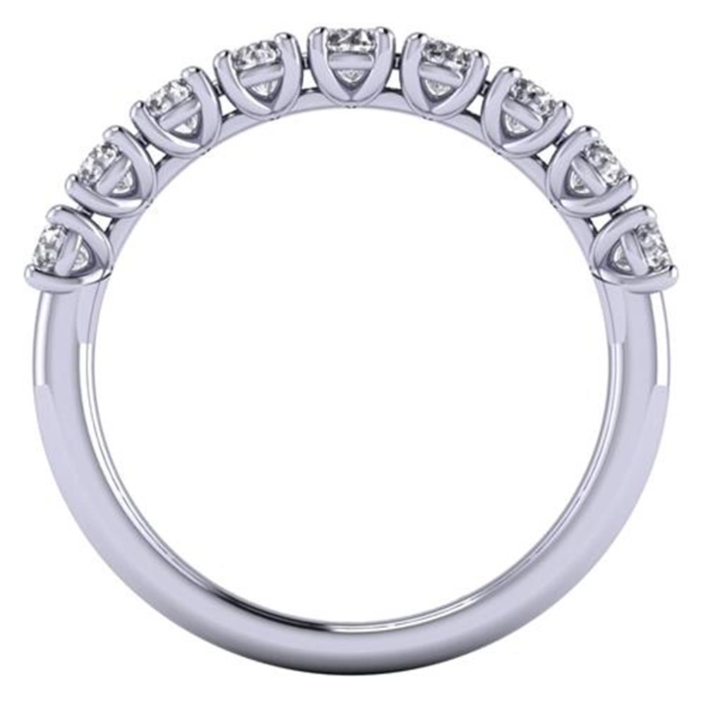 Round Brilliant Cut White Diamond Lab Ring in 14k White Gold 1.00 Carats