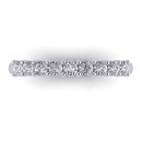 Eternity Collection Round Brilliant Cut White Diamond Lab Ring in 14k White Gold 0.55 Carats