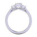 Princess Cut White Diamond Lab Ring in 14k White Gold 0.85 Carats