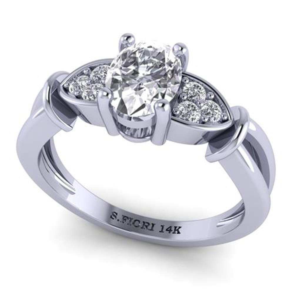 https://staging.elbasoft.com/manufacturing/SF_Web_Images/Main/SF_Big/1808242_242460_313_313_W_0_M.jpg Oval Cut White Diamond Lab Ring in 14k White Gold 0.60 Carats