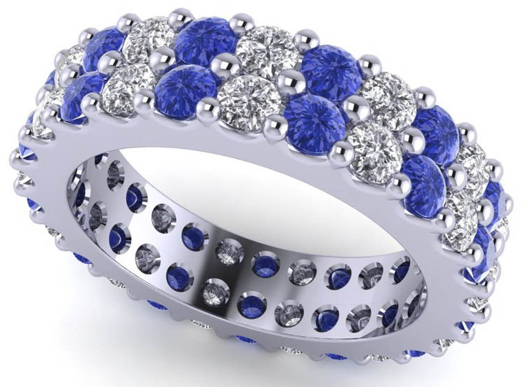 Brilliant Cut Tanzanite Ring