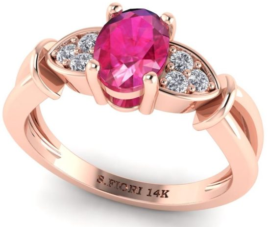 Engagement Ring - Pink Sapphire