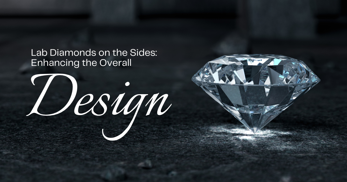 Lab Diamonds on the Sides