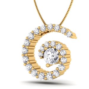 White diamond pendant 